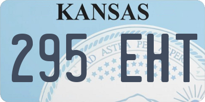 KS license plate 295EHT