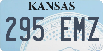 KS license plate 295EMZ