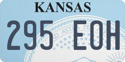 KS license plate 295EOH
