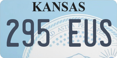 KS license plate 295EUS