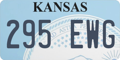 KS license plate 295EWG