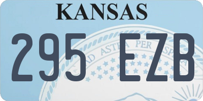 KS license plate 295EZB