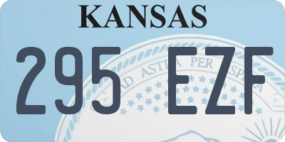 KS license plate 295EZF