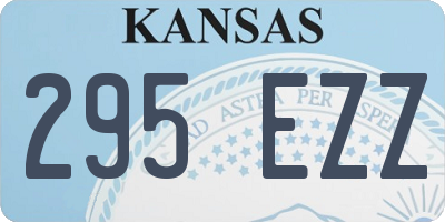 KS license plate 295EZZ