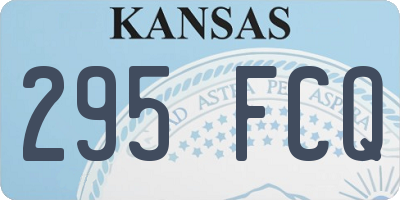 KS license plate 295FCQ