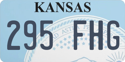 KS license plate 295FHG