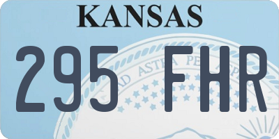 KS license plate 295FHR