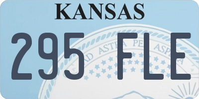 KS license plate 295FLE