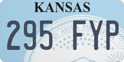 KS license plate 295FYP