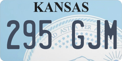 KS license plate 295GJM