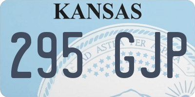 KS license plate 295GJP