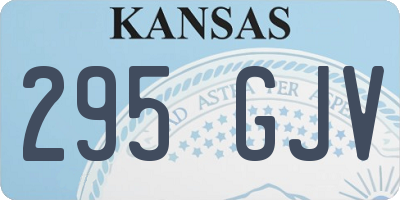 KS license plate 295GJV