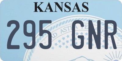 KS license plate 295GNR