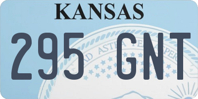 KS license plate 295GNT