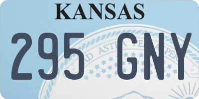 KS license plate 295GNY