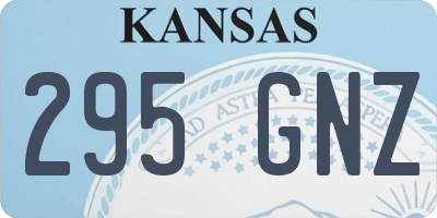 KS license plate 295GNZ
