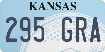 KS license plate 295GRA