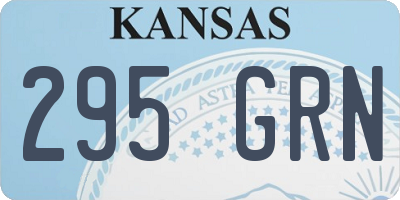 KS license plate 295GRN