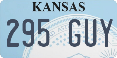 KS license plate 295GUY