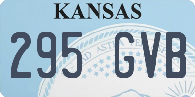 KS license plate 295GVB
