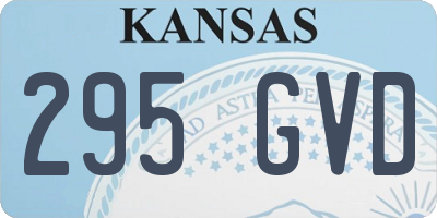 KS license plate 295GVD