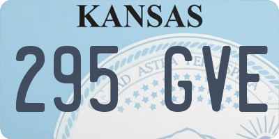 KS license plate 295GVE