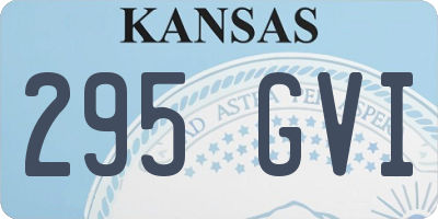 KS license plate 295GVI