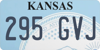 KS license plate 295GVJ