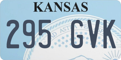 KS license plate 295GVK
