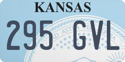 KS license plate 295GVL