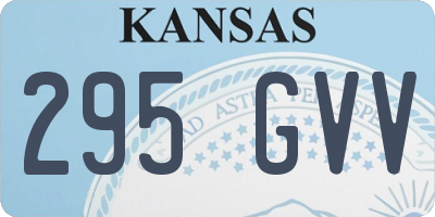 KS license plate 295GVV