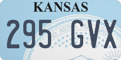 KS license plate 295GVX