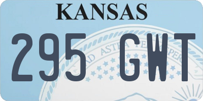 KS license plate 295GWT