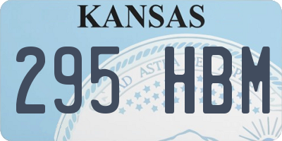 KS license plate 295HBM