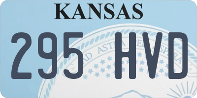KS license plate 295HVD