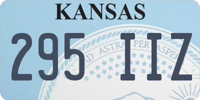 KS license plate 295IIZ
