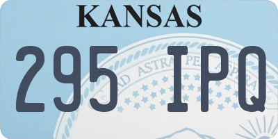 KS license plate 295IPQ