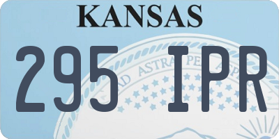 KS license plate 295IPR