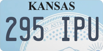 KS license plate 295IPU