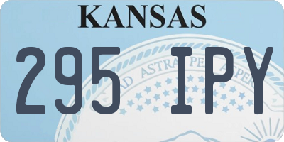 KS license plate 295IPY