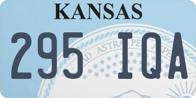 KS license plate 295IQA
