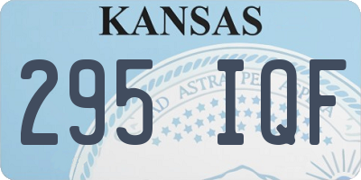 KS license plate 295IQF