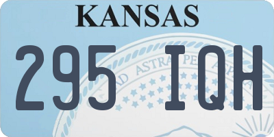 KS license plate 295IQH