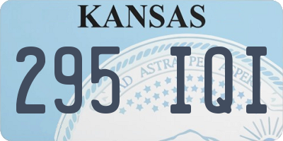 KS license plate 295IQI