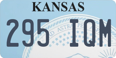 KS license plate 295IQM
