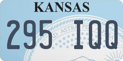 KS license plate 295IQQ