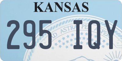 KS license plate 295IQY