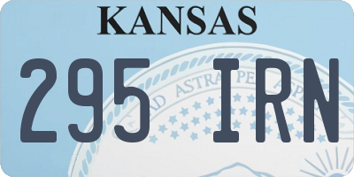 KS license plate 295IRN