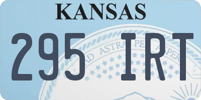 KS license plate 295IRT