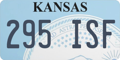KS license plate 295ISF